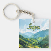 Sapa Vietnam Asien Reisen Schlüsselanhänger (Vorderseite)