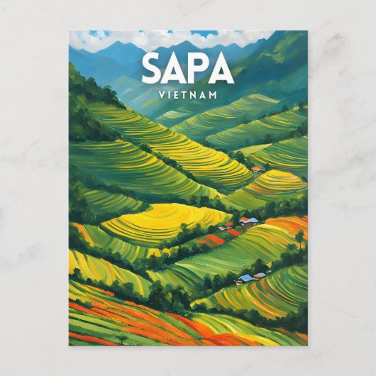 Sapa Vietnam Postkarte (Vorderseite)