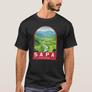 Sapa Vietnam Reise Kunst Vintage T-Shirt