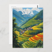 Sapa Vietnam Travel Postcard Postkarte (Vorne/Hinten)