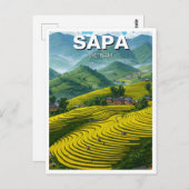 Sapa Vietnam Travel Postkarte (Vorne/Hinten)