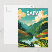 Sapa Vietnam Vintag Postkarte (Vorne/Hinten)