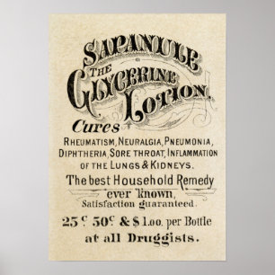 SAPANULE GLYCERIN-LAGE POSTER