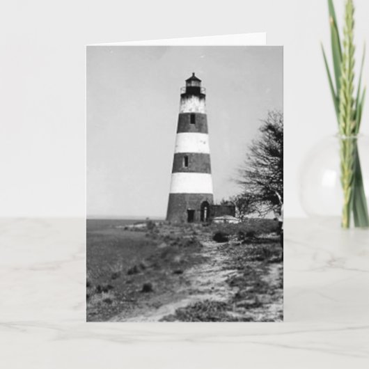 Sapelo Island Lighthouse Karte (Vorderseite)