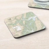 Sapelo und Doboy Sounds Nautical Chart 11510 Getränkeuntersetzer (Linke Seite)