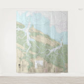 Sapelo und Doboy Sounds Nautical Chart 11510 Wandteppich (Vorderseite)