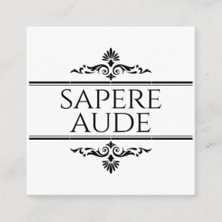 Sapere Aude Begleitkarte