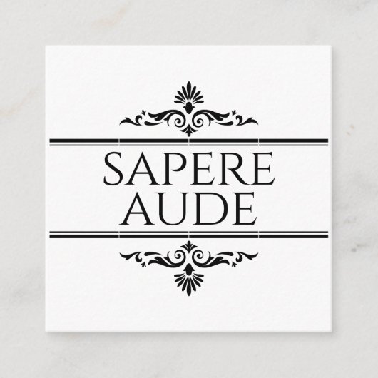 Sapere Aude Begleitkarte (Vorderseite)