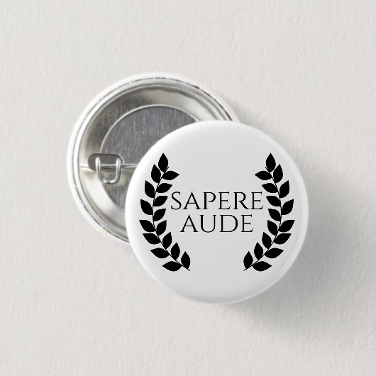 Sapere Aude Button (Vorne & Hinten)