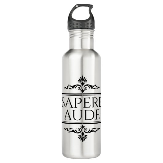 Sapere Aude Edelstahlflasche (Vorderseite)