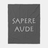 Sapere aude fleecedecke (Vorderseite)