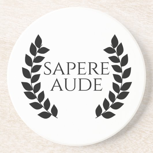 Sapere Aude Getränkeuntersetzer (Vorne)