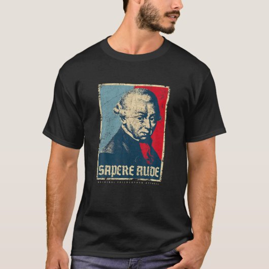 Sapere Aude Immanuel Kant Transcendental Philosoph T-Shirt (Vorderseite)