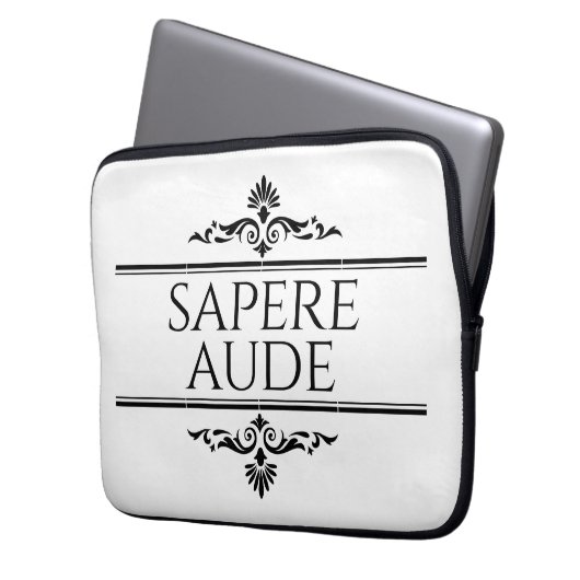 Sapere Aude Laptopschutzhülle (Vorderseite Links)