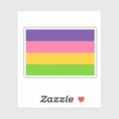Saphic Pride Flag Aufkleber (Blatt)