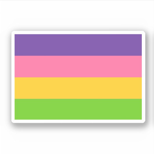 Saphic Pride Flag Aufkleber (Vorderseite)