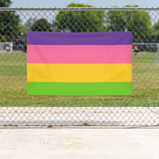 Saphic Pride Flag Banner (Insitu)