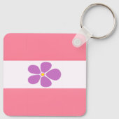 Saphic Pride Flag - farbenfrohe Saphhic Flag Schlüsselanhänger (Rückseite)