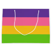 Saphic Pride Flag Große Geschenktüte (Vorderseite)