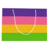 Saphic Pride Flag Große Geschenktüte (Rückseite)