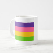 Saphic Pride Flag Kaffeetasse (Vorderseite Links)