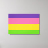 Saphic Pride Flag Leinwanddruck (Vorderseite)