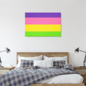 Saphic Pride Flag Leinwanddruck (Insitu (Schlafzimmer))
