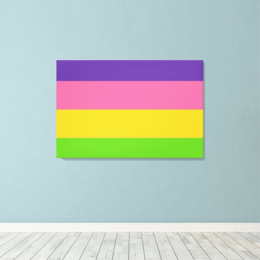 Saphic Pride Flag Leinwanddruck (Insitu (Holzboden))