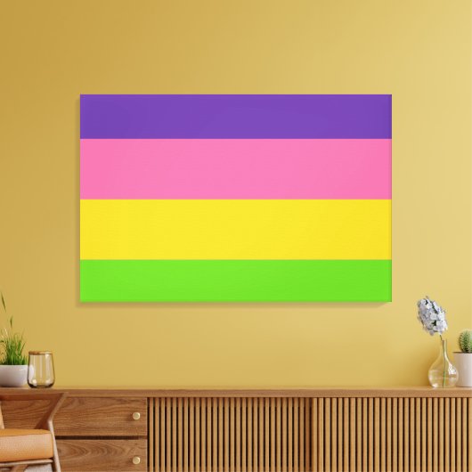 Saphic Pride Flag Leinwanddruck (Insitu (Wohnzimmer))