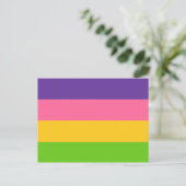 Saphic Pride Flag Postkarte (Stehend Vorderseite)