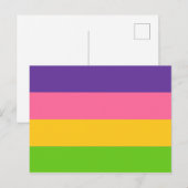 Saphic Pride Flag Postkarte (Vorne/Hinten)