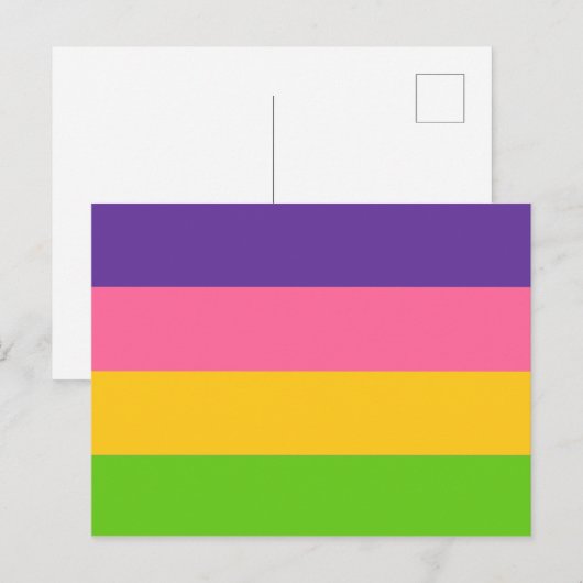 Saphic Pride Flag Postkarte (Vorne/Hinten)