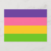 Saphic Pride Flag Postkarte (Vorderseite)