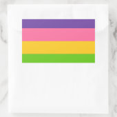 Saphic Pride Flag Rechteckiger Aufkleber (Tasche)
