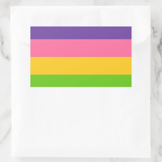 Saphic Pride Flag Rechteckiger Aufkleber (Tasche)