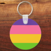Saphic Pride Flag Schlüsselanhänger (Vorderseite)