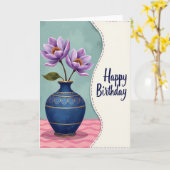 Saphir-Blumen-Geburtstagskarte Karte (Gelbe Blume)