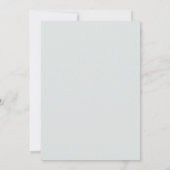 Saphir-Blumenrahmen-Hochzeit Einladung (Rückseite)