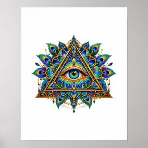 Saphir-Chevron-Eye-Poster Poster