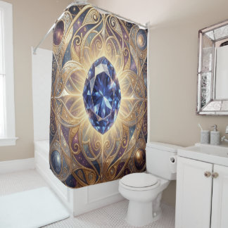 Saphir – Der Stein der Wahrheit und Weisheit´7 Duschvorhang