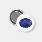 Saphir Edelstein Magnet (Vorderseite/Rückseite)