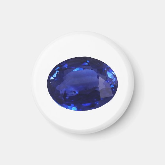 Saphir Edelstein Magnet (Vorne)