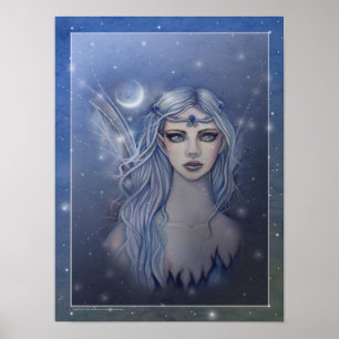 Saphir Feen Fantasy Kunst Poster