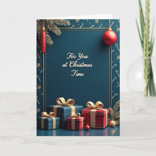 Saphir-Geschenkbox-Karte Karte