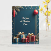 Saphir-Geschenkbox-Karte Karte (Gelbe Blume)