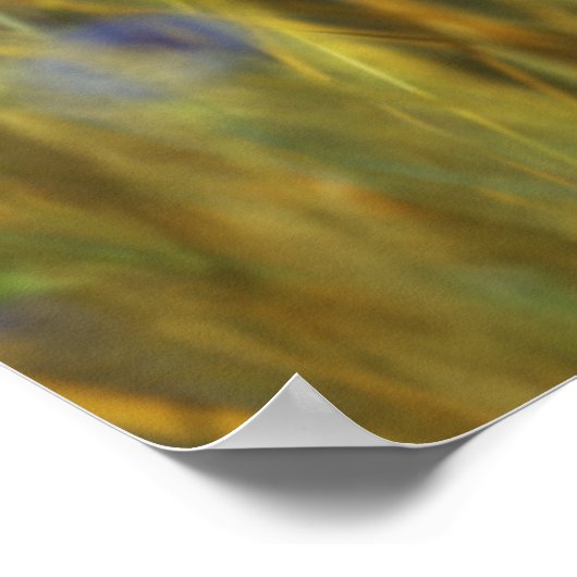 Saphir & Gold Print Poster (Ecke)