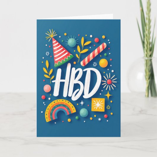 Saphir-Hbd-Gratulationskarte Karte (Vorderseite)