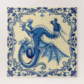 Saphir-Himmelsdrache-Puzzle Puzzle (Horizontal)