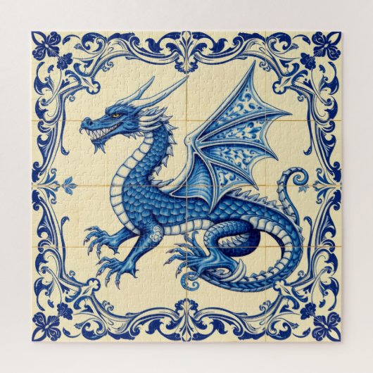 Saphir-Himmelsdrache-Puzzle Puzzle (Vertikal)