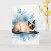 Saphir-Katz-Blumen-Muttertagskarte Karte (Gelbe Blume)